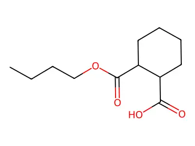 Butyl hydrogen cyclohexane-1,2-dicarboxylate structure