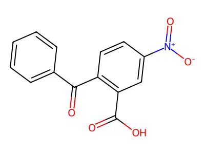 2-Benzoyl-5-nitrobenzoic acid structure