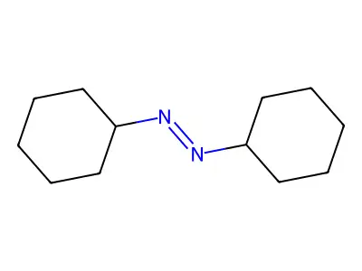 Dicyclohexyldiazene structure