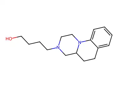 1H-Pyrazino(1,2-a)quinoline, 2,3,4,4a,5,6-hexahydro-3-(3-hydroxybutyl)- structure