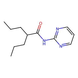 Valeramide, 2-propyl-N-(2-pyrimidinyl)- structure