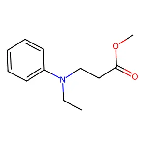 beta-Alanine, N-ethyl-N-phenyl-, methyl ester structure