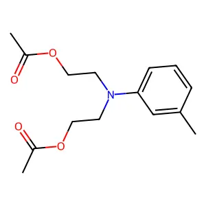 Ethanol, 2,2'-[(3-methylphenyl)imino]bis-, 1,1'-diacetate structure