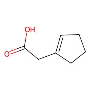 1-Cyclopentene-1-acetic acid structure