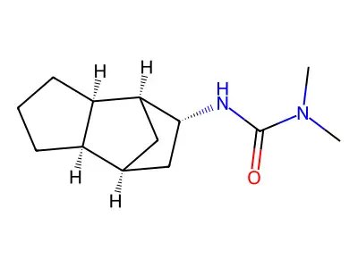 N,N-dimethyl-N'-(octahydro-1H-4,7-methanoinden-5-yl)urea structure