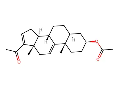 20-Oxopregna-9(11),16-dien-3-yl acetate structure