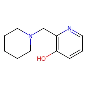 2-(1-Piperidinylmethyl)-3-pyridinol structure