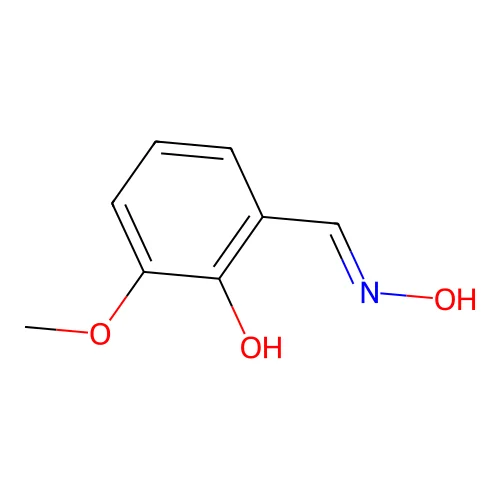 2-Hydroxy-3-methoxybenzaldehyde oxime structure