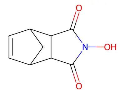 3a,4,7,7a-Tetrahydro-2-hydroxy-4,7-methano-1H-isoindole-1,3(2H)-dione structure
