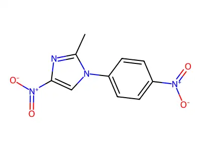 2-Methyl-4-nitro-1-(4-nitrophenyl)-1H-imidazole structure