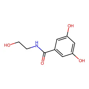 Benzamide, 3,5-dihydroxy-N-(2-hydroxyethyl)- structure