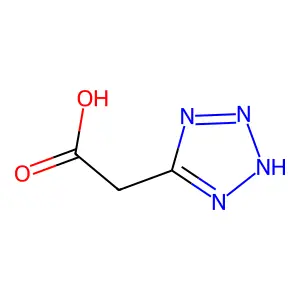 2-(1H-tetrazol-5-yl)acetic acid structure