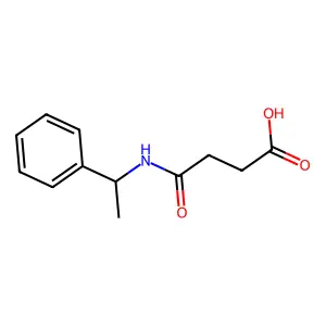 (R)-4-Oxo-4-((1-phenylethyl)amino)butyric acid structure