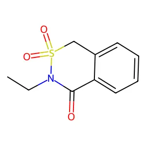 1H-2,3-Benzothiazin-4(3H)-one, 3-ethyl-, 2,3-dioxide structure