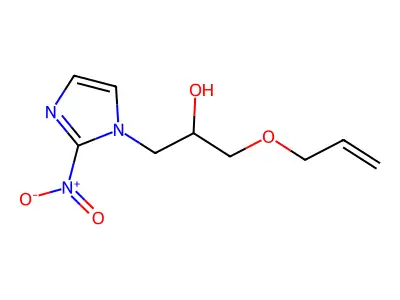 Imidazole-1-ethanol, alpha-((allyloxy)methyl)-2-nitro- structure