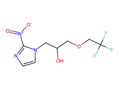 1-(2-Nitro-1-imidazoyl)-3-(2,2,2-trifluoroethoxy)-2-propanol structure