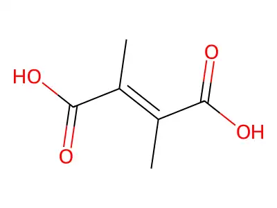 2,3-Dimethylbut-2-enedioic acid structure