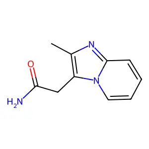 Imidazo(1,2-a)pyridine-3-acetamide, 2-methyl- structure