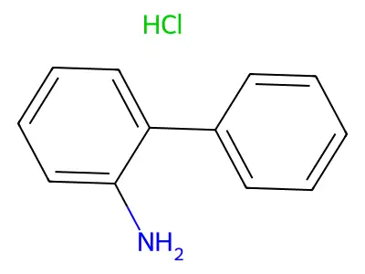 (2-Phenylphenyl)azanium;chloride structure
