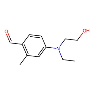 4-(Ethyl(2-hydroxyethyl)amino)-o-tolualdehyde structure
