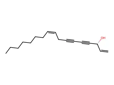 Heptadeca-1,9-dien-4,6-diyn-3-ol structure