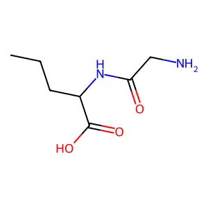 Glycyl-dl-norvaline structure