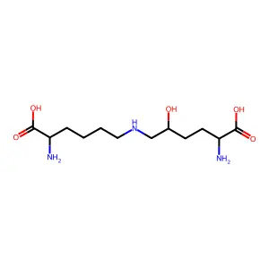 delta-Hydroxylysylnorleucine structure