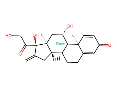 Fluprednidene structure