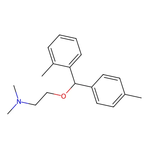 N,N-dimethyl-2-[(2-methylphenyl)-(4-methylphenyl)methoxy]ethanamine structure