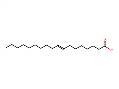 Octadec-8-enoic acid structure