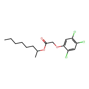 Octan-2-yl 2-(2,4,5-trichlorophenoxy)acetate structure