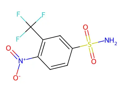 4-Nitro-3-(trifluoromethyl)benzenesulfonamide structure