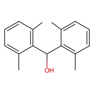 Bis(2,6-dimethylphenyl)methanol structure