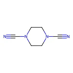 Piperazine-1,4-dicarbonitrile structure