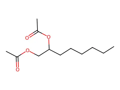 1,2-Octanediol, diacetate structure