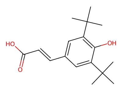 3-(3,5-Ditert-butyl-4-hydroxyphenyl)prop-2-enoic acid structure
