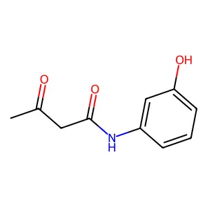 Butanamide, N-(3-hydroxyphenyl)-3-oxo- structure