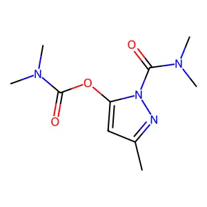 1-(Dimethylcarbamoyl)-3-methyl-1h-pyrazol-5-yl dimethylcarbamate structure
