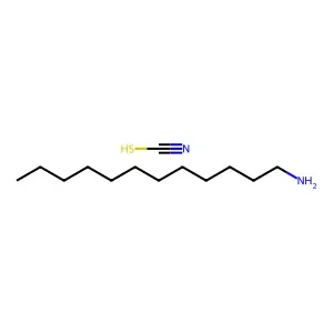 Thiocyanic acid, compd. with 1-dodecanamine (1:1) structure