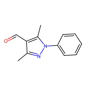 1H-Pyrazole-4-carboxaldehyde, 3,5-dimethyl-1-phenyl- structure