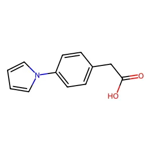 Acetic acid, (p-(1-pyrrolyl)phenyl)- structure