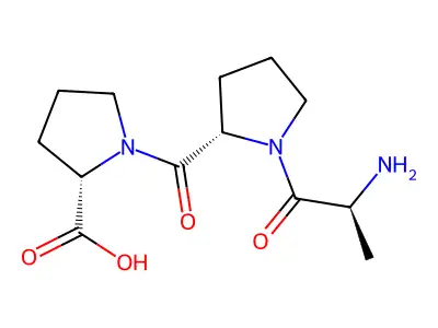 1-(1-L-Alanyl-L-prolyl)-L-proline structure