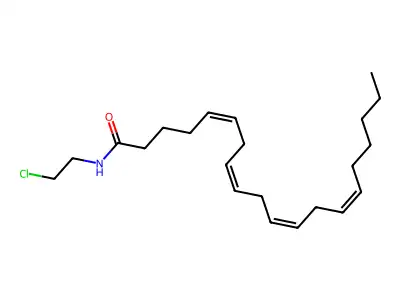 N-(2-chloroethyl)icosa-5,8,11,14-tetraenamide structure
