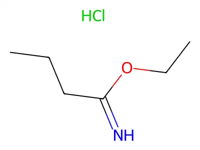 Butyrimidic acid, ethyl ester, hydrochloride structure