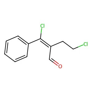 4-Chloro-2-(chlorophenylmethylene)butyraldehyde structure