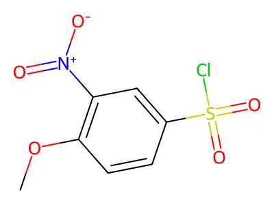 Benzenesulfonyl chloride, 4-methoxy-3-nitro- structure