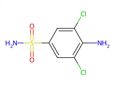 Benzenesulfonamide, 4-amino-3,5-dichloro- structure