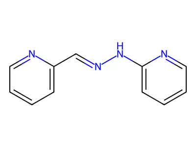 2-Pyridinecarboxaldehyde, 2-phenylhydrazone structure