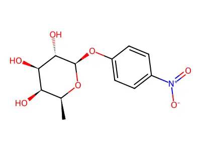 4-Nitrophenyl 6-deoxy-beta-L-galactopyranoside structure