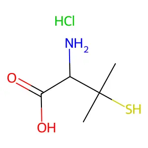 Penicillamine hydrochloride structure